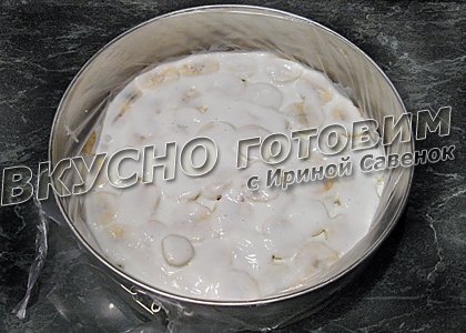 Торт из крекеров с бананом - шаг 7