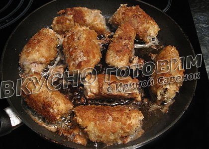 Свиные зразы, фаршированные грибами - шаг 9