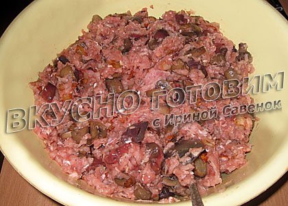 Курица, фаршированная грибами и печенью - шаг 14