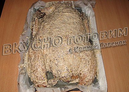 Курица, фаршированная грибами и печенью - шаг 16