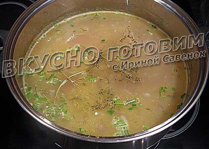 Суп с домашней лапшой и твердым сыром - шаг 6