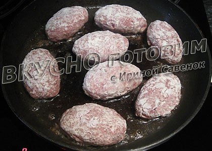 Котлеты с грибами 