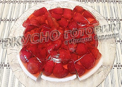 Клубника в желе со сметано-клубничным кремом - шаг 11