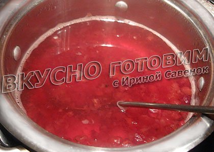 Клюквенный мусс - шаг 2