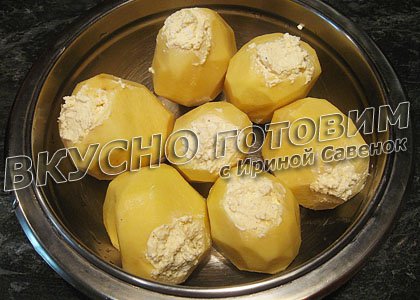 Картофель, фаршированный творогом - шаг 4