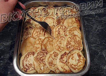 Оладьи, запеченные с кабачками - шаг 10