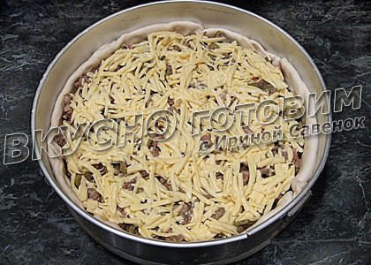 Пирог с мясом и оливками - шаг 8