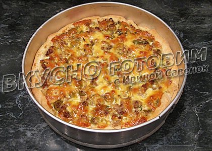 Пирог с мясом и оливками - шаг 9
