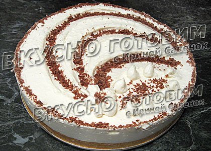 Творожно-лимонный торт с мокрым бисквитом