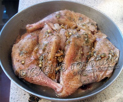 Курица с орехами и медом - шаг 3