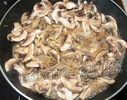 Рыба с шампиньонами - шаг 1
