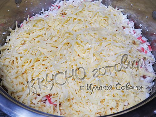 Мешочки с крабовыми палочками - шаг 4