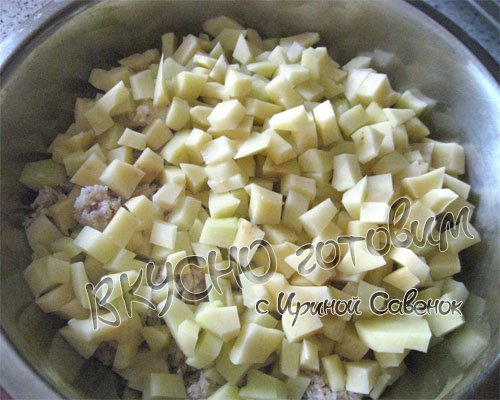Пирог с мясным фаршем и картофелем - шаг 5