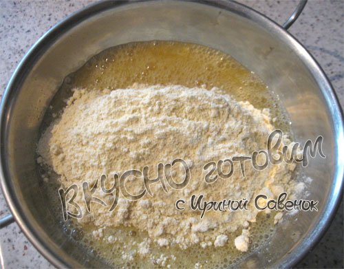 Сырно-творожный пирог с орехами - шаг 5
