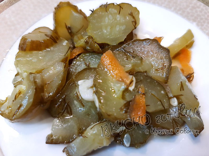 САЛАТ из ОГУРЦОВ на ЗИМУ